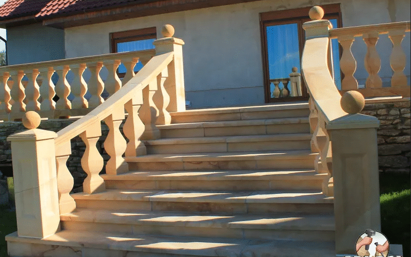 Dekorative Treppen aus Naturstein, hergestellt von Abi-Pol